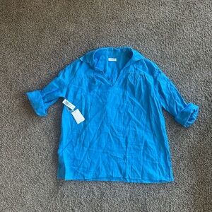 Blue Collared Shirt